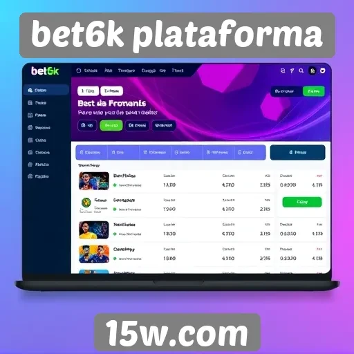 Análise da interface do usuário da bet6k